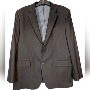 J M Haggar Classic Fit Black Sport Coat Blazer 2 Button 44R